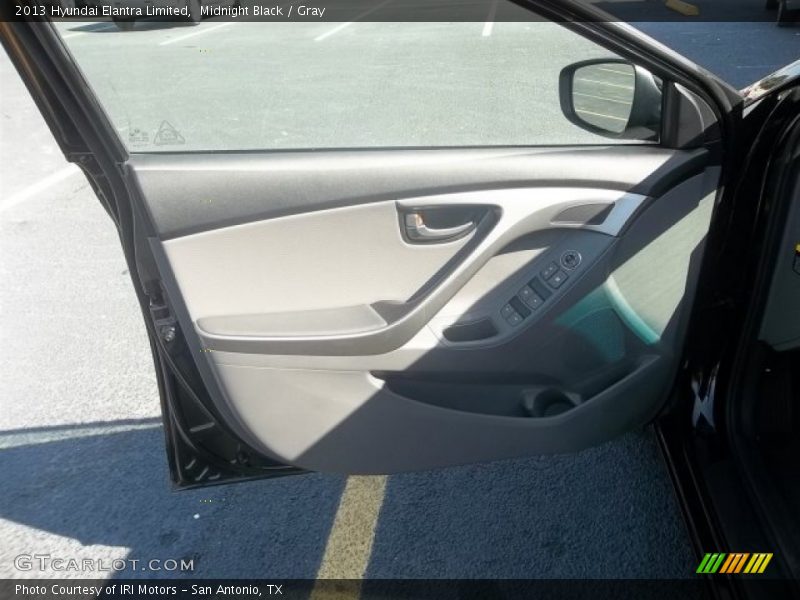 Midnight Black / Gray 2013 Hyundai Elantra Limited