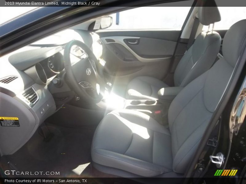 Midnight Black / Gray 2013 Hyundai Elantra Limited