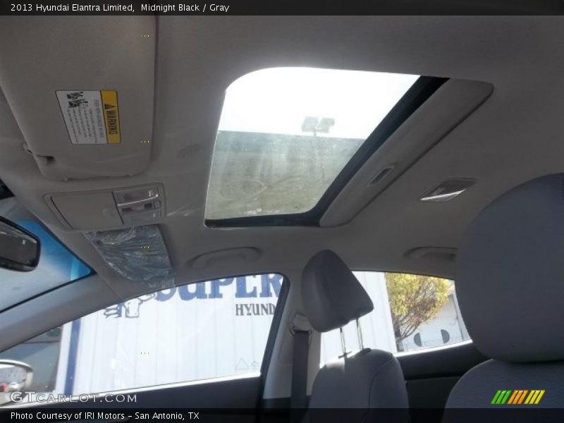 Midnight Black / Gray 2013 Hyundai Elantra Limited