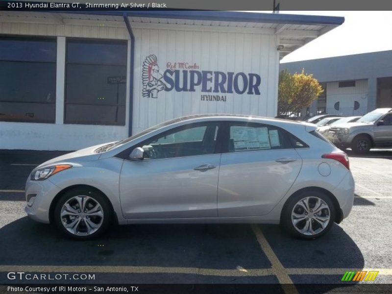 Shimmering Air Silver / Black 2013 Hyundai Elantra GT