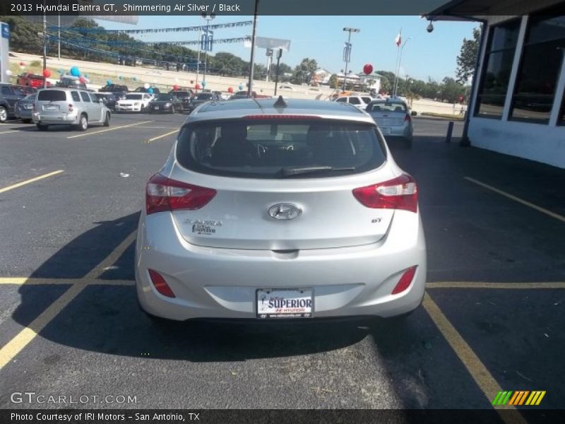 Shimmering Air Silver / Black 2013 Hyundai Elantra GT