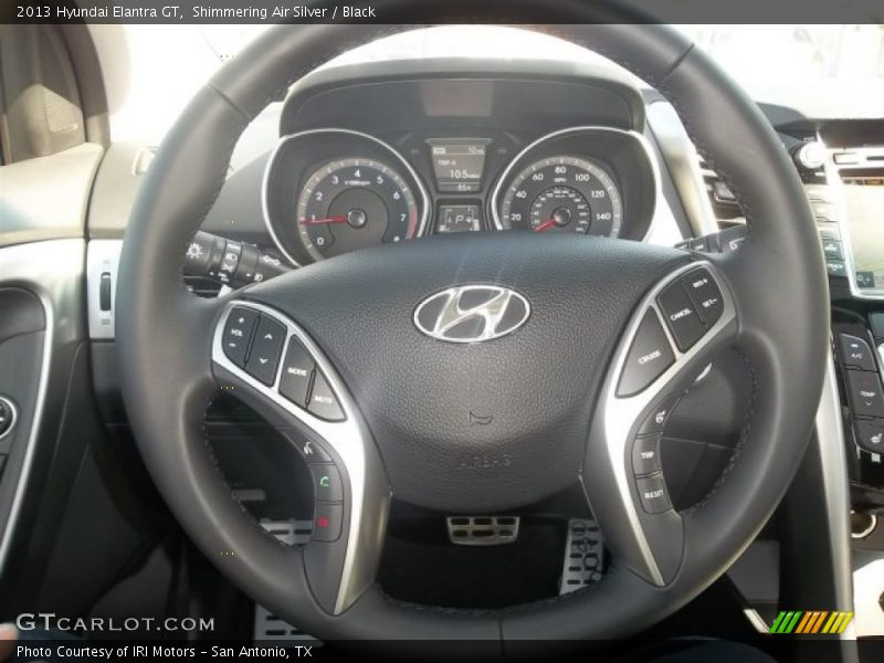 Shimmering Air Silver / Black 2013 Hyundai Elantra GT