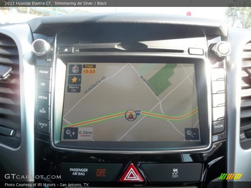 Shimmering Air Silver / Black 2013 Hyundai Elantra GT