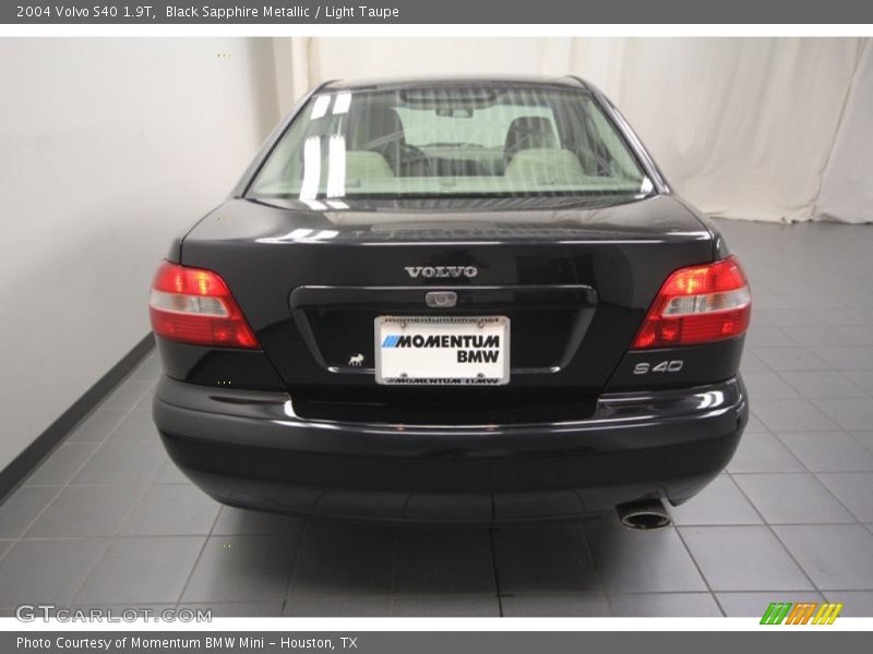 Black Sapphire Metallic / Light Taupe 2004 Volvo S40 1.9T