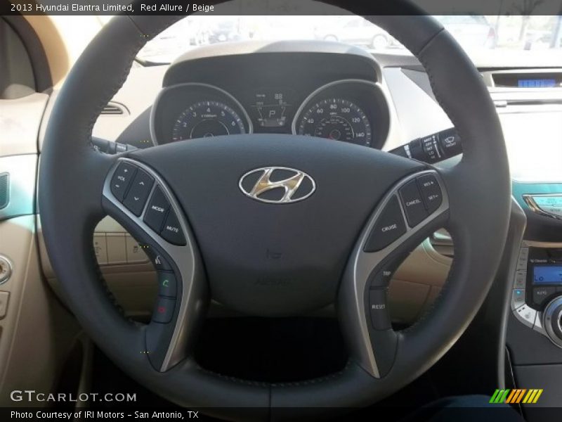 Red Allure / Beige 2013 Hyundai Elantra Limited