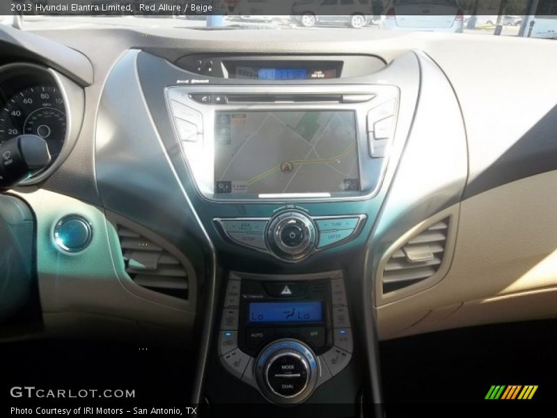 Red Allure / Beige 2013 Hyundai Elantra Limited