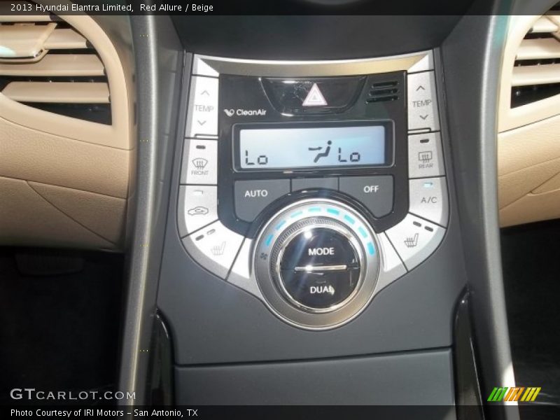 Red Allure / Beige 2013 Hyundai Elantra Limited