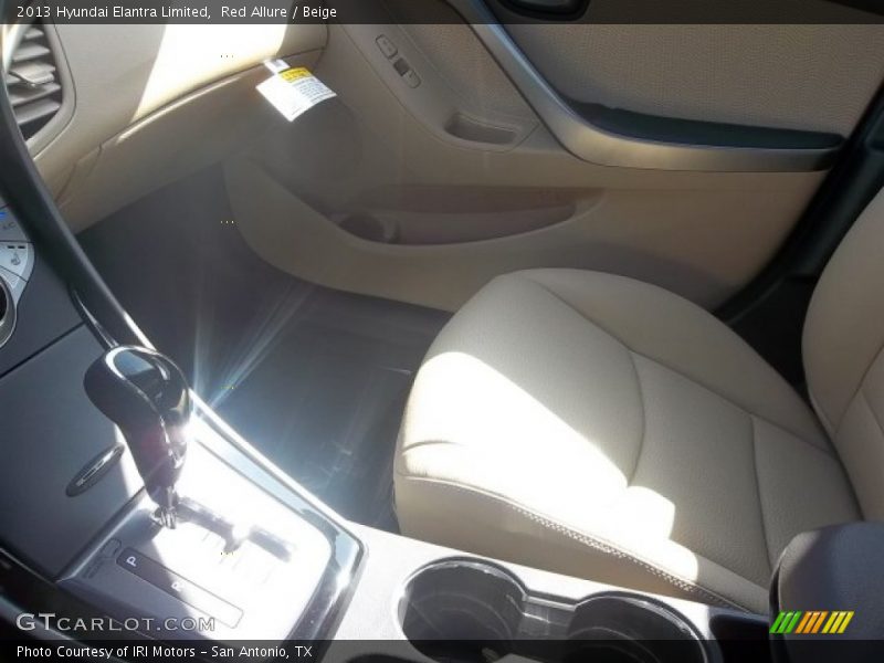 Red Allure / Beige 2013 Hyundai Elantra Limited