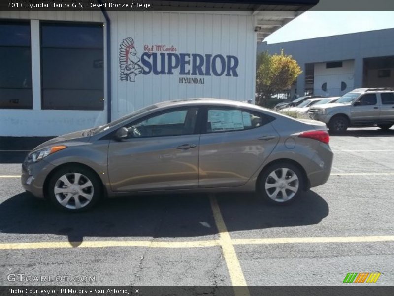 Desert Bronze / Beige 2013 Hyundai Elantra GLS