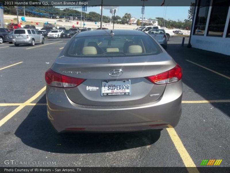 Desert Bronze / Beige 2013 Hyundai Elantra GLS