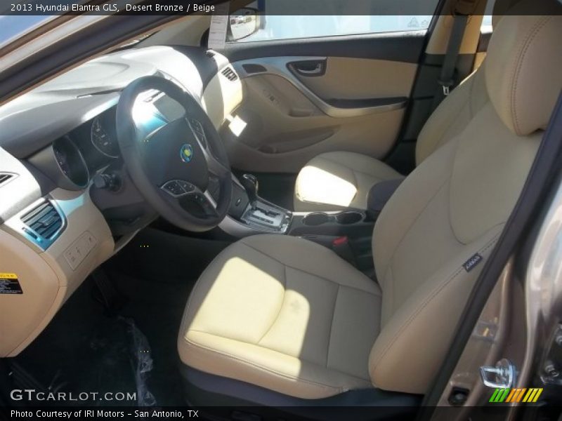 Desert Bronze / Beige 2013 Hyundai Elantra GLS