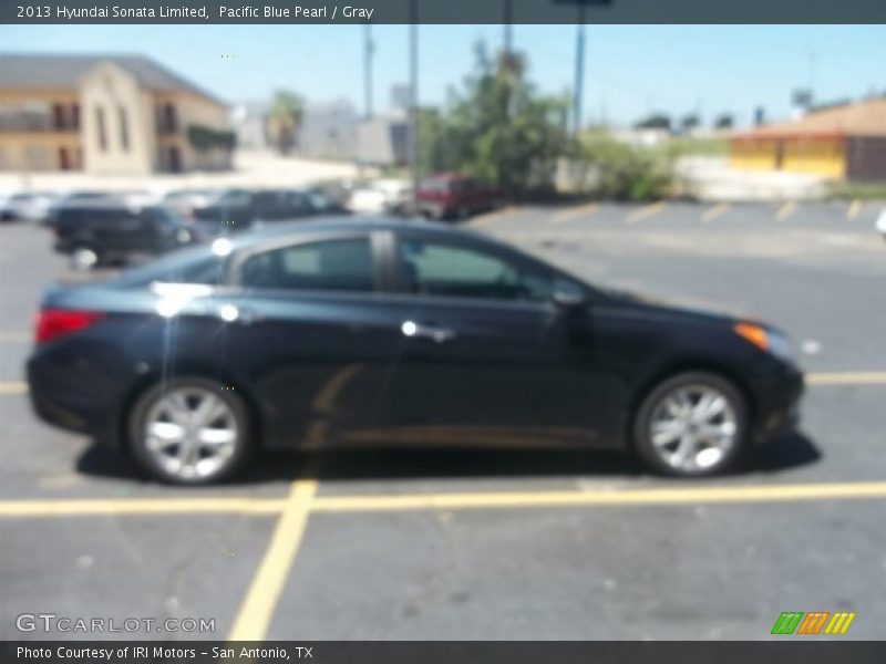 Pacific Blue Pearl / Gray 2013 Hyundai Sonata Limited