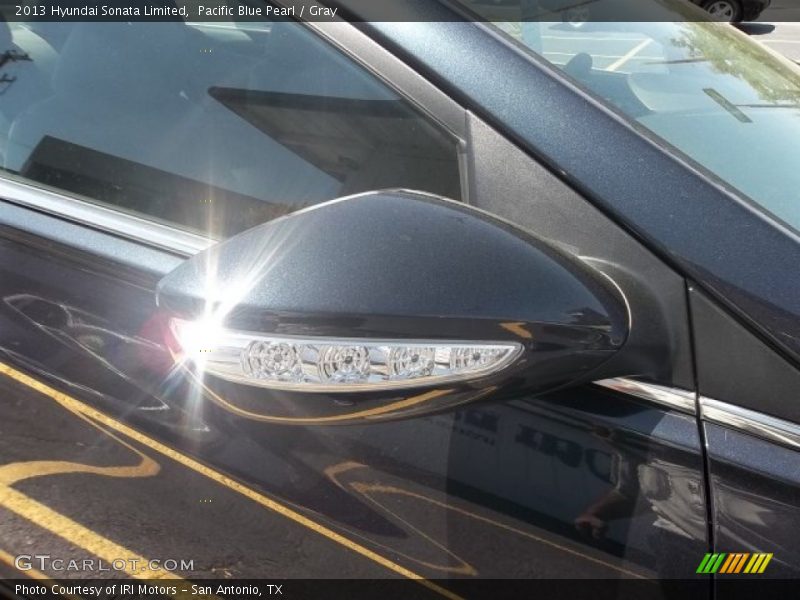 Pacific Blue Pearl / Gray 2013 Hyundai Sonata Limited
