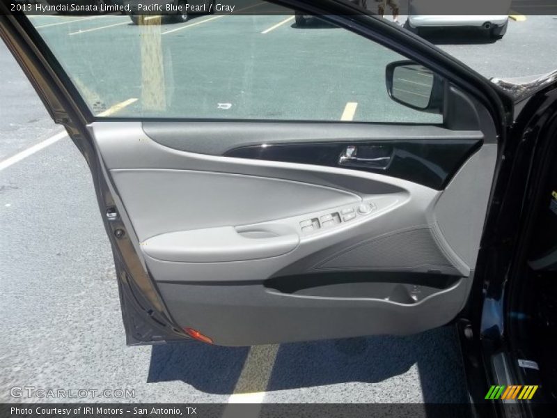 Pacific Blue Pearl / Gray 2013 Hyundai Sonata Limited