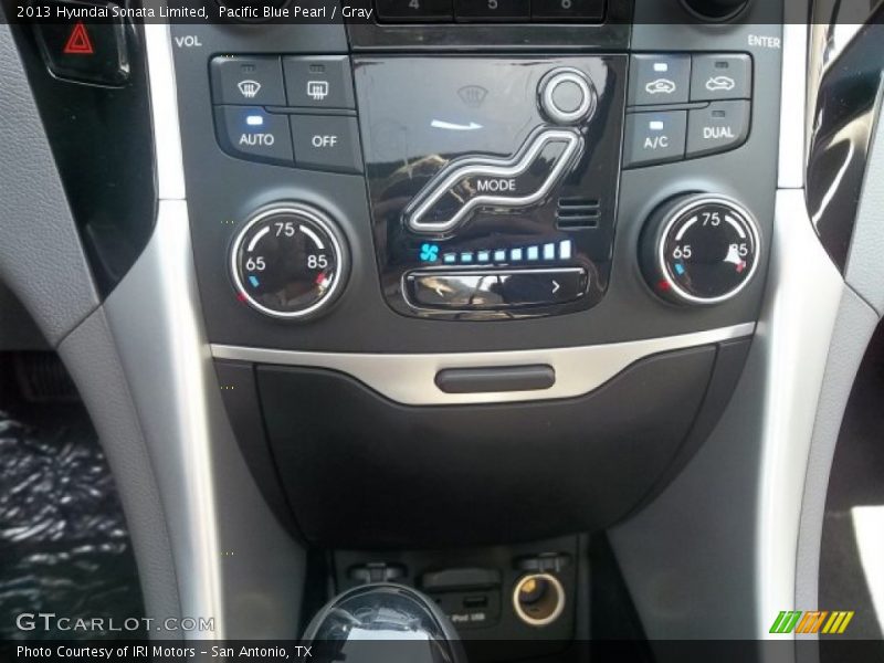 Pacific Blue Pearl / Gray 2013 Hyundai Sonata Limited