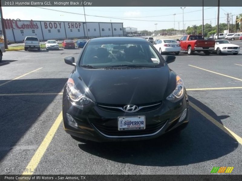 Midnight Black / Gray 2013 Hyundai Elantra GLS