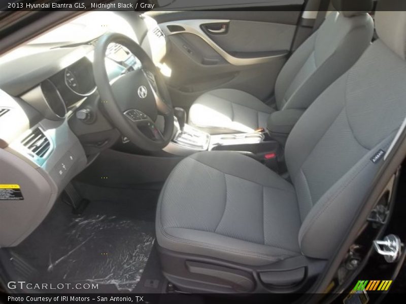 Midnight Black / Gray 2013 Hyundai Elantra GLS