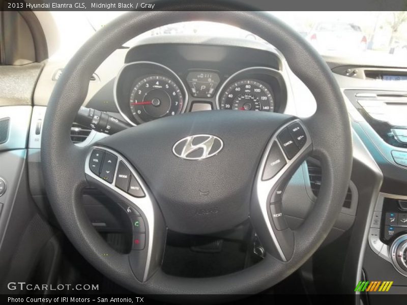 Midnight Black / Gray 2013 Hyundai Elantra GLS