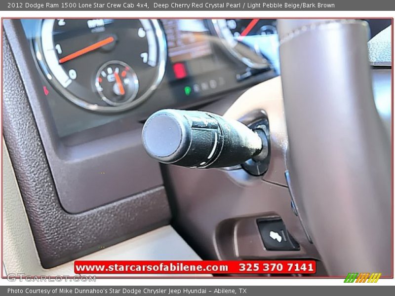 Deep Cherry Red Crystal Pearl / Light Pebble Beige/Bark Brown 2012 Dodge Ram 1500 Lone Star Crew Cab 4x4