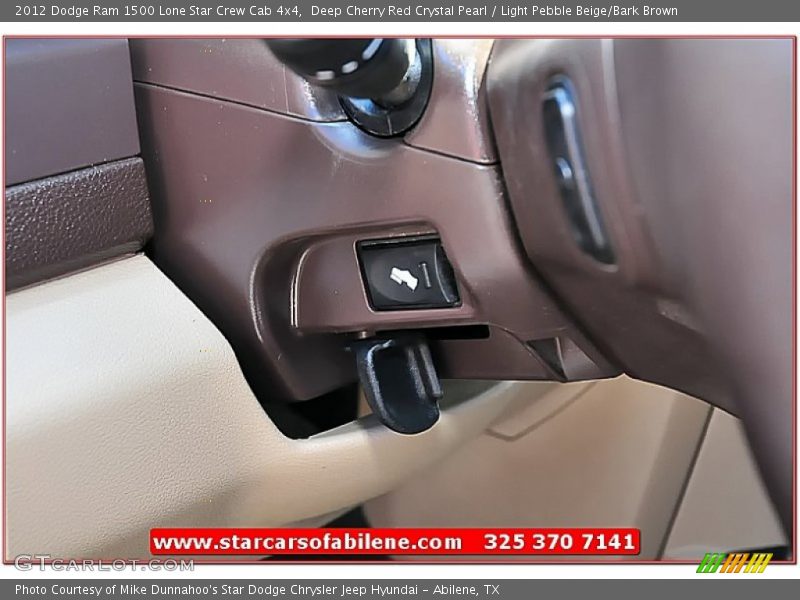 Deep Cherry Red Crystal Pearl / Light Pebble Beige/Bark Brown 2012 Dodge Ram 1500 Lone Star Crew Cab 4x4