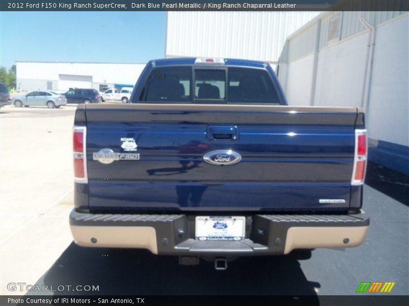 Dark Blue Pearl Metallic / King Ranch Chaparral Leather 2012 Ford F150 King Ranch SuperCrew
