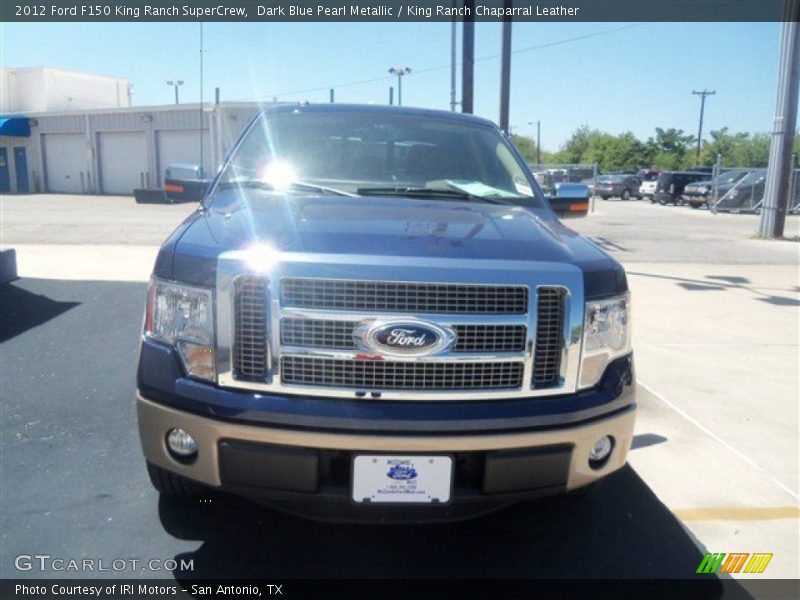 Dark Blue Pearl Metallic / King Ranch Chaparral Leather 2012 Ford F150 King Ranch SuperCrew