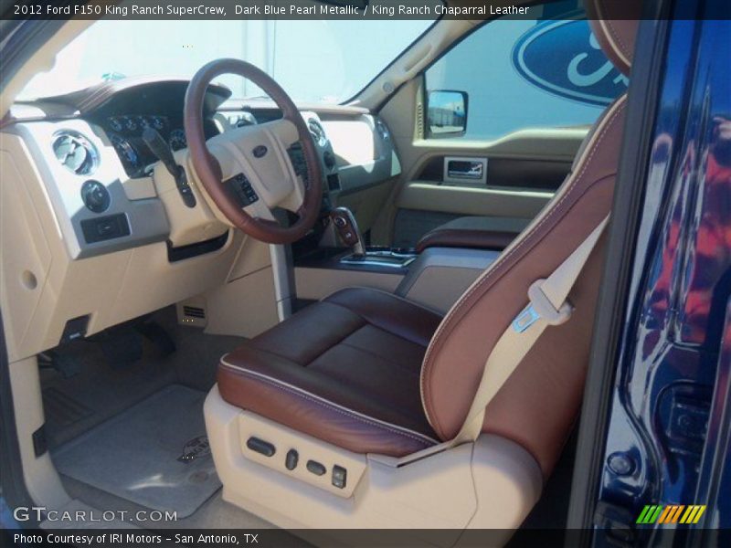 Dark Blue Pearl Metallic / King Ranch Chaparral Leather 2012 Ford F150 King Ranch SuperCrew