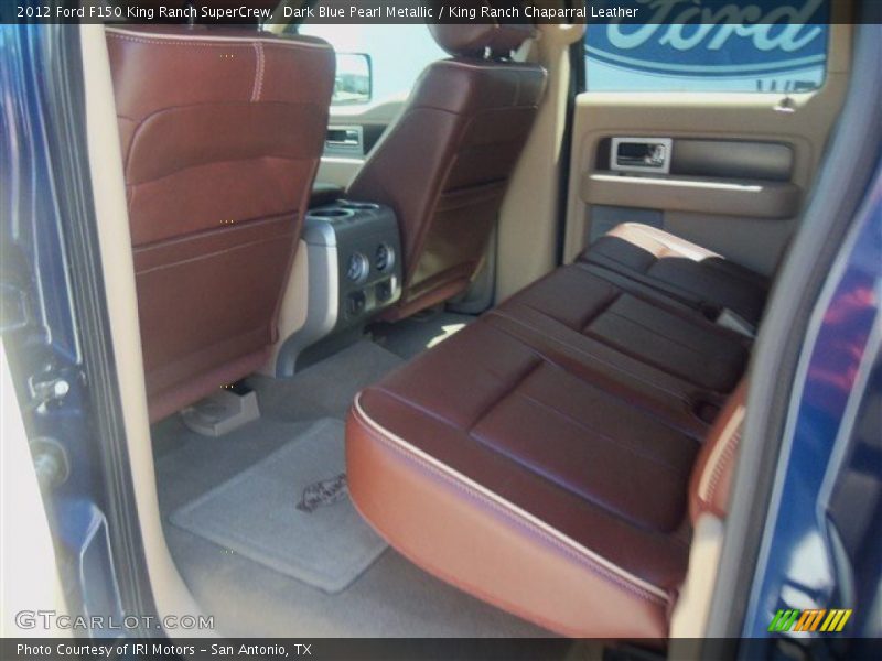 Dark Blue Pearl Metallic / King Ranch Chaparral Leather 2012 Ford F150 King Ranch SuperCrew