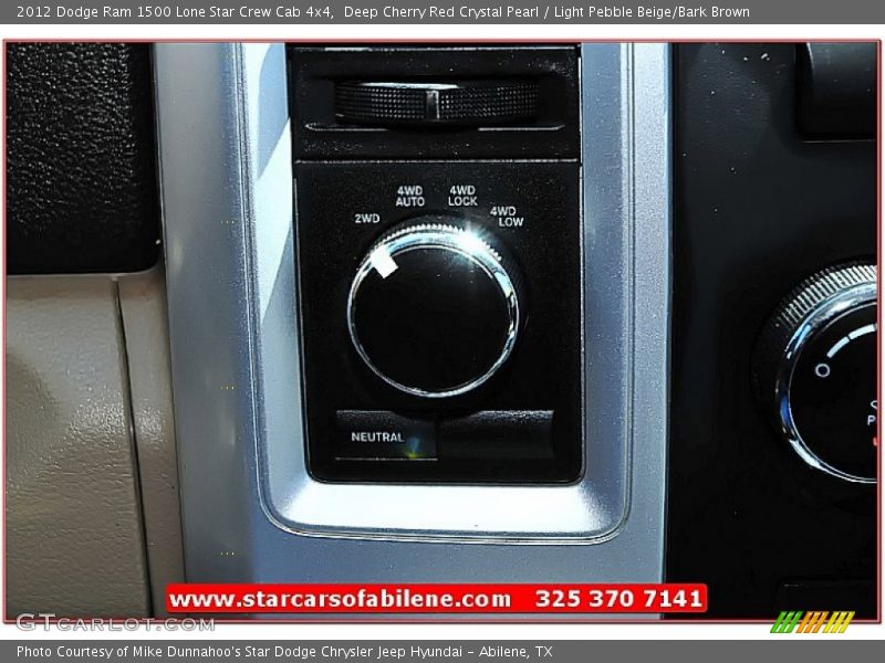 Deep Cherry Red Crystal Pearl / Light Pebble Beige/Bark Brown 2012 Dodge Ram 1500 Lone Star Crew Cab 4x4