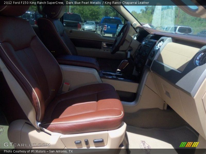 Dark Blue Pearl Metallic / King Ranch Chaparral Leather 2012 Ford F150 King Ranch SuperCrew