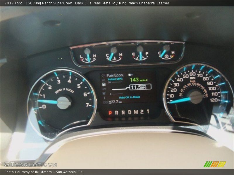 Dark Blue Pearl Metallic / King Ranch Chaparral Leather 2012 Ford F150 King Ranch SuperCrew