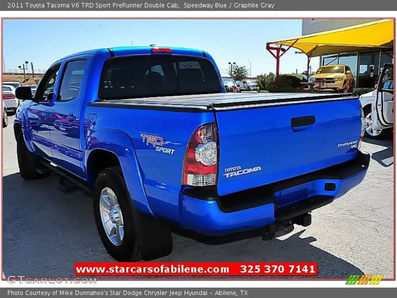 Speedway Blue / Graphite Gray 2011 Toyota Tacoma V6 TRD Sport PreRunner Double Cab
