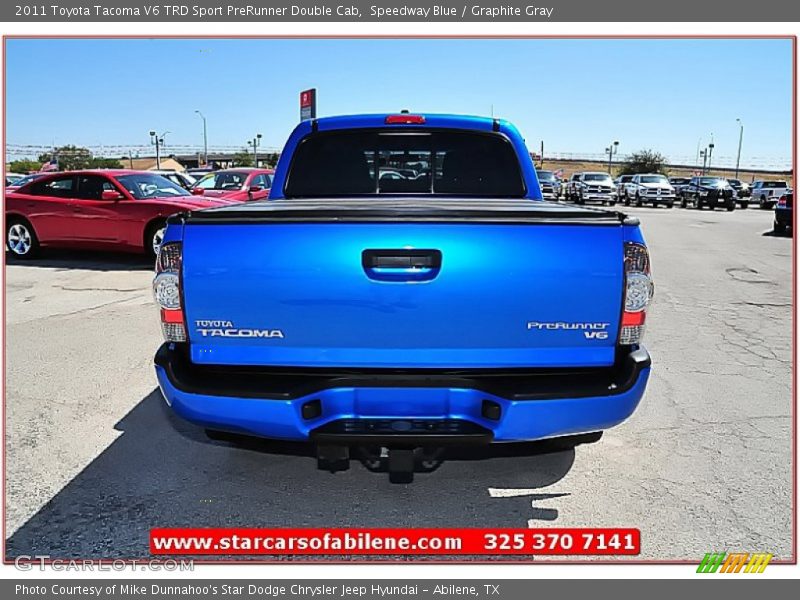 Speedway Blue / Graphite Gray 2011 Toyota Tacoma V6 TRD Sport PreRunner Double Cab