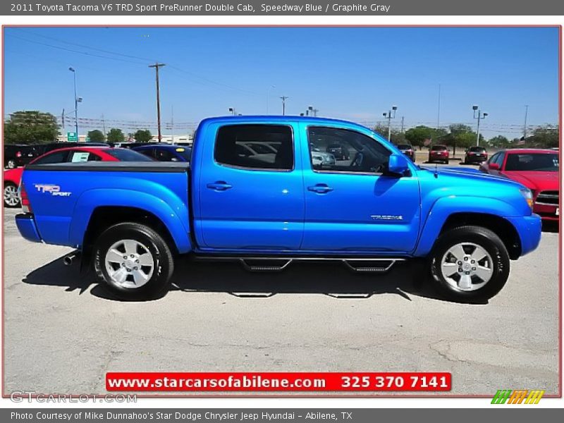 Speedway Blue / Graphite Gray 2011 Toyota Tacoma V6 TRD Sport PreRunner Double Cab