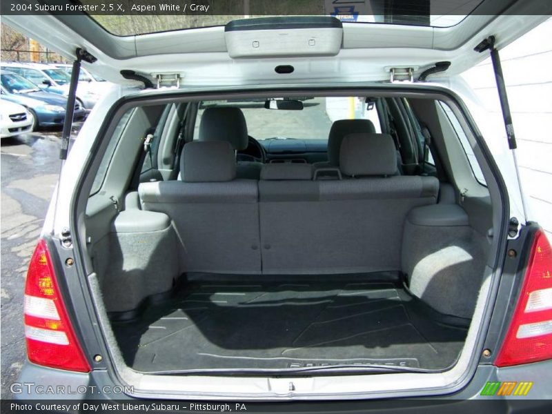 Aspen White / Gray 2004 Subaru Forester 2.5 X