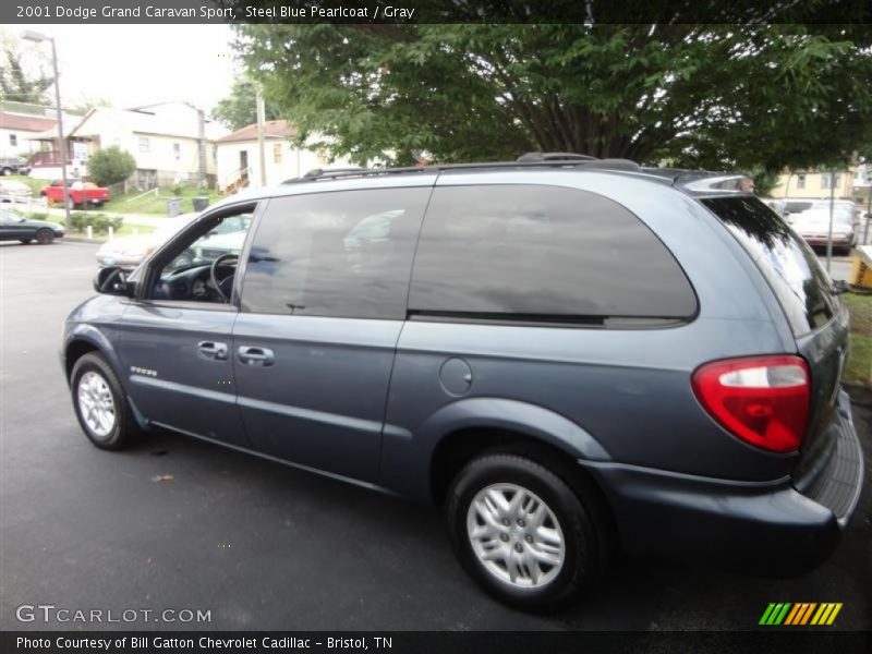 Steel Blue Pearlcoat / Gray 2001 Dodge Grand Caravan Sport