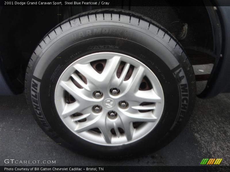 Steel Blue Pearlcoat / Gray 2001 Dodge Grand Caravan Sport