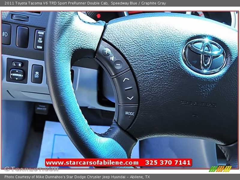 Speedway Blue / Graphite Gray 2011 Toyota Tacoma V6 TRD Sport PreRunner Double Cab