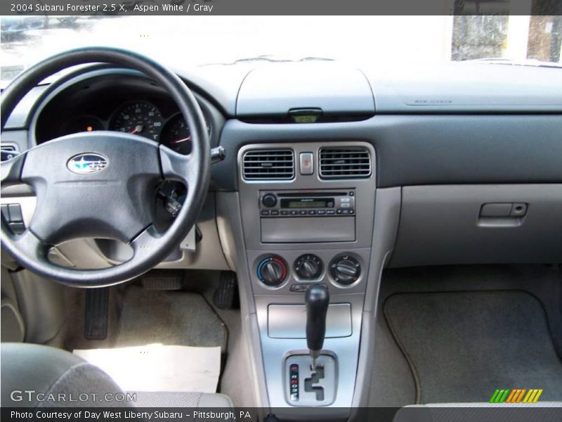 Aspen White / Gray 2004 Subaru Forester 2.5 X