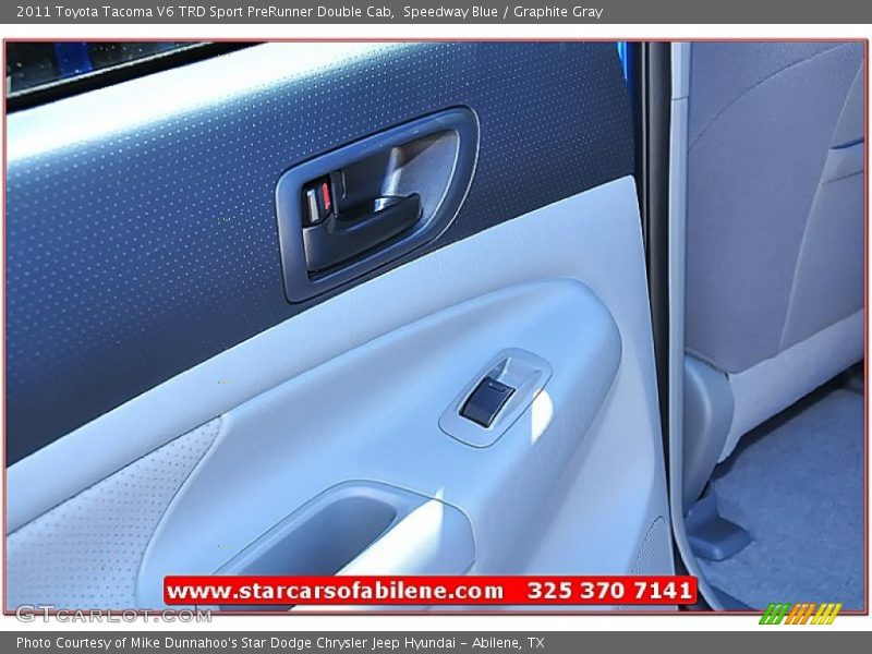 Speedway Blue / Graphite Gray 2011 Toyota Tacoma V6 TRD Sport PreRunner Double Cab