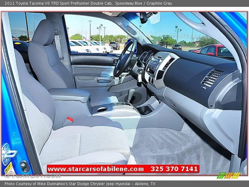 Speedway Blue / Graphite Gray 2011 Toyota Tacoma V6 TRD Sport PreRunner Double Cab