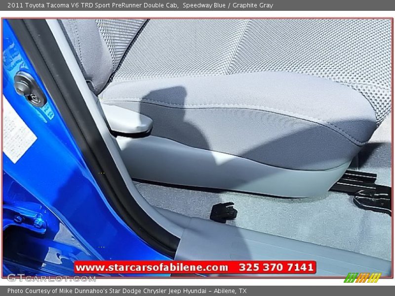 Speedway Blue / Graphite Gray 2011 Toyota Tacoma V6 TRD Sport PreRunner Double Cab