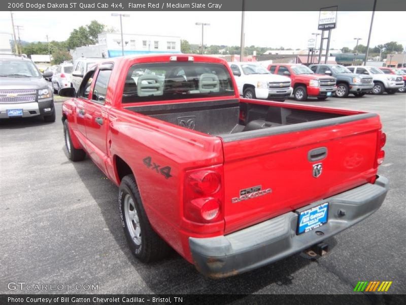 Flame Red / Medium Slate Gray 2006 Dodge Dakota ST Quad Cab 4x4