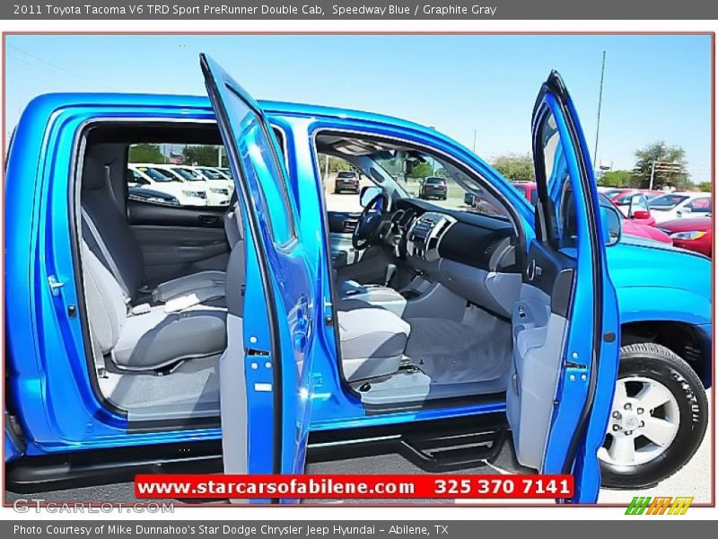 Speedway Blue / Graphite Gray 2011 Toyota Tacoma V6 TRD Sport PreRunner Double Cab