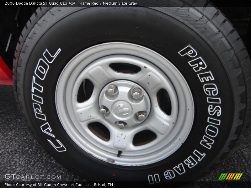 Flame Red / Medium Slate Gray 2006 Dodge Dakota ST Quad Cab 4x4