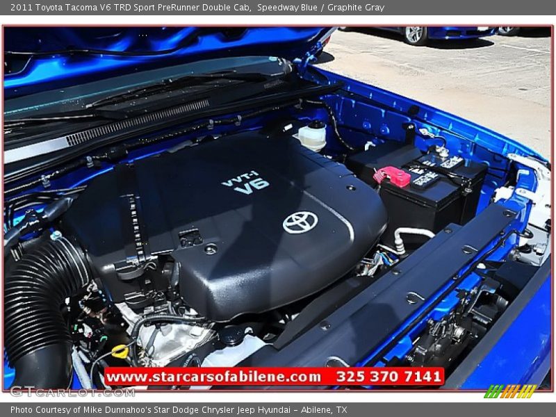 Speedway Blue / Graphite Gray 2011 Toyota Tacoma V6 TRD Sport PreRunner Double Cab
