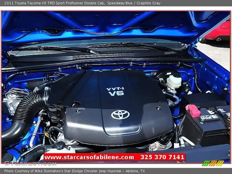 Speedway Blue / Graphite Gray 2011 Toyota Tacoma V6 TRD Sport PreRunner Double Cab