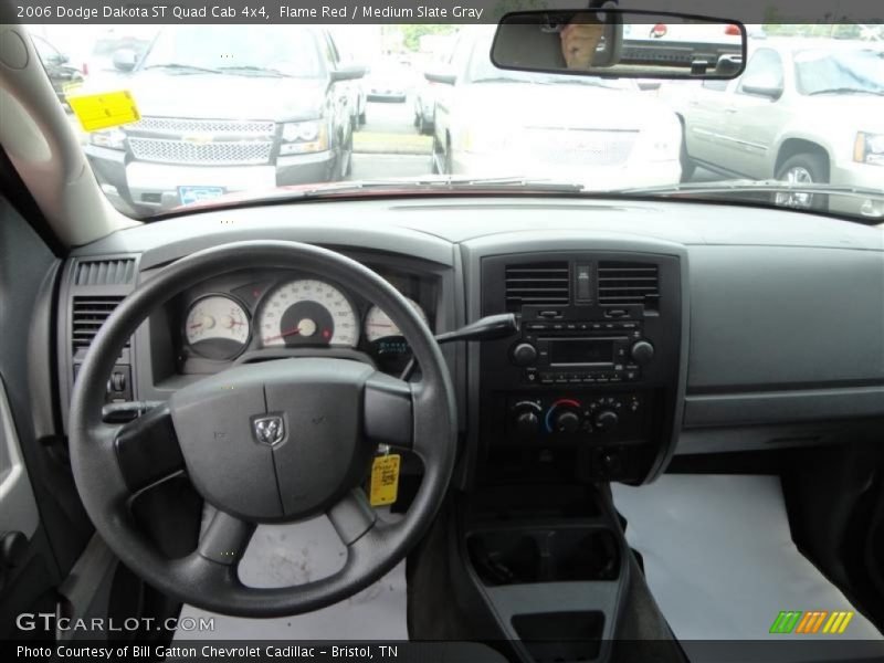 Flame Red / Medium Slate Gray 2006 Dodge Dakota ST Quad Cab 4x4