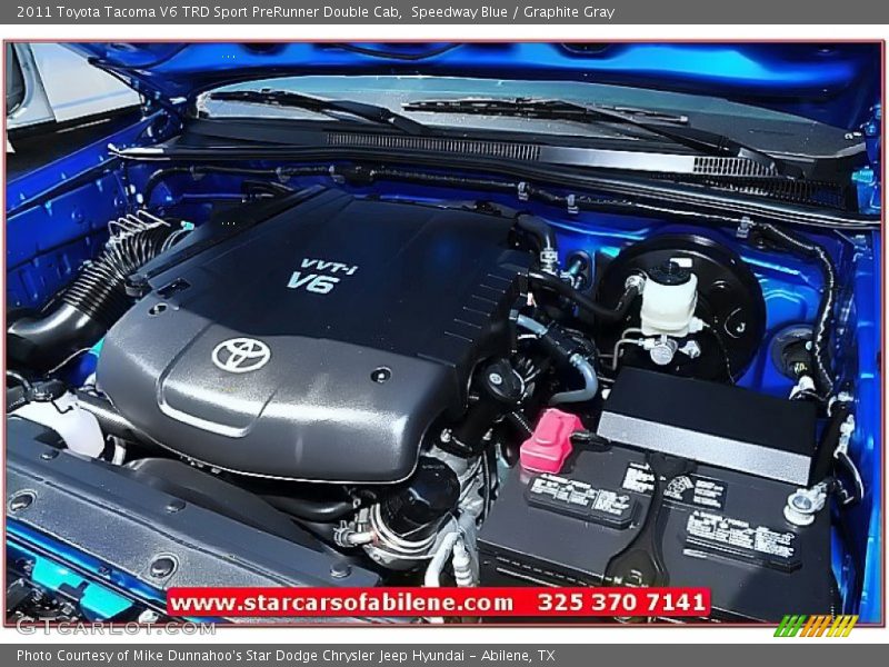 Speedway Blue / Graphite Gray 2011 Toyota Tacoma V6 TRD Sport PreRunner Double Cab