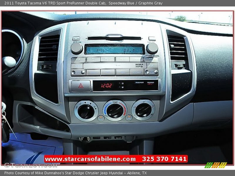 Speedway Blue / Graphite Gray 2011 Toyota Tacoma V6 TRD Sport PreRunner Double Cab